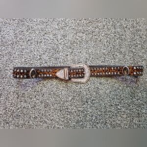 Y2k Women's Western Bling Belt sz M/L